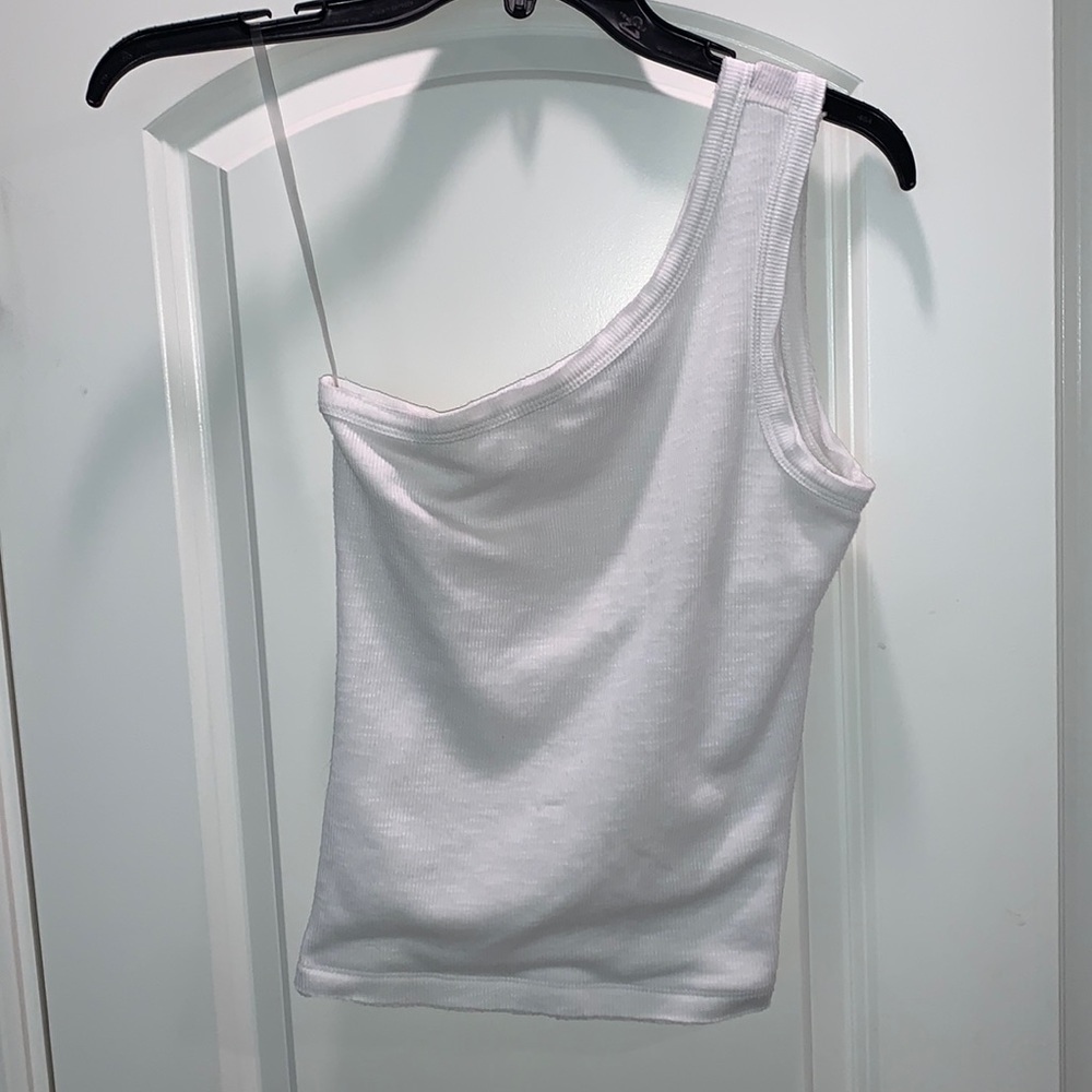 VYLETTE NEW SIZE SMALL WHITE ONE SHOULDER TANK TOP - Picture 1 of 6